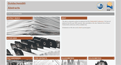 Desktop Screenshot of goldschmidtabstracts.info